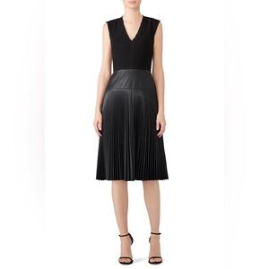 Rebecca Taylor Vintage Faux Leather Dress sz 12